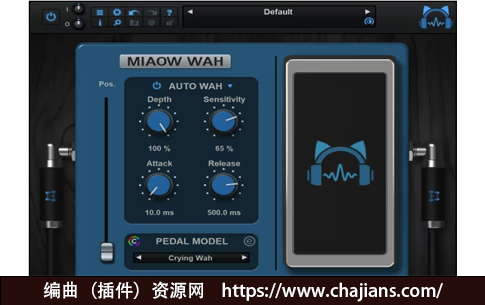 哇音踏板 Blue Cat Audio Miaow Wah v1.0 WIN