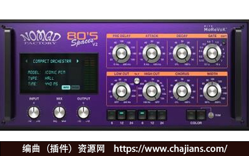 混响插件 Nomad Factory 80s Spaces 2.5.0 MacOS