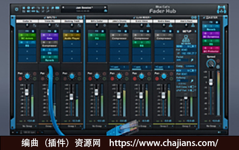 点对点网络混音和推流调音台 Blue Cat Audio Fader Hub v1.21 WIN